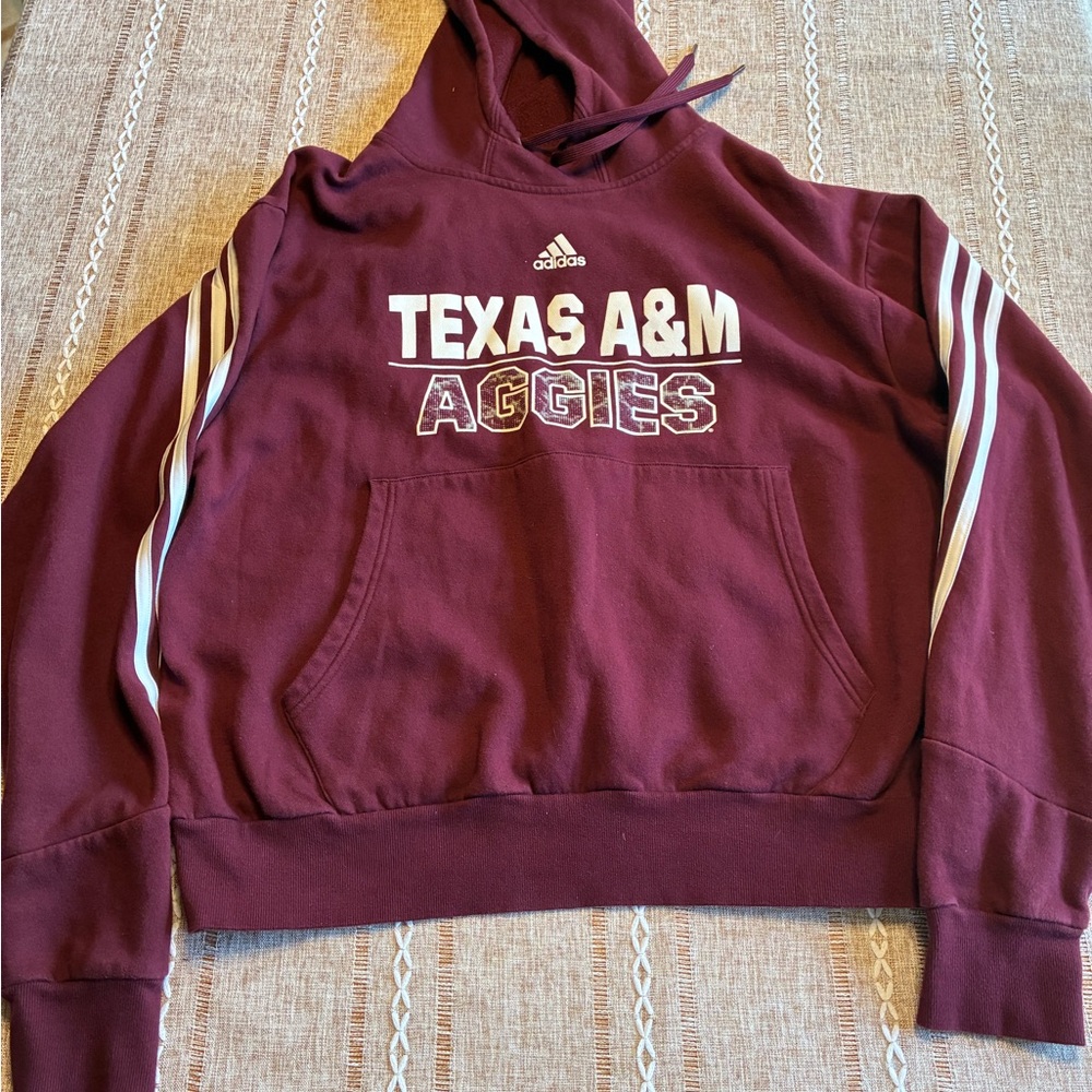 Adidas Maroon Texas A&M Hoodie